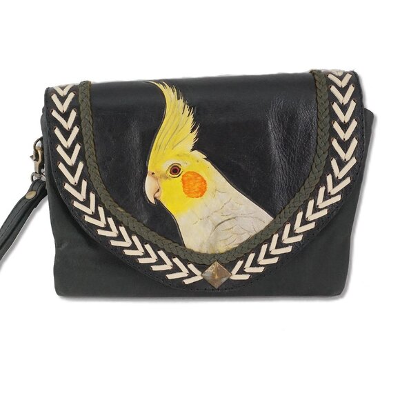 Handmade Cockatiel Crossbody Wallet - Picture 1 of 13